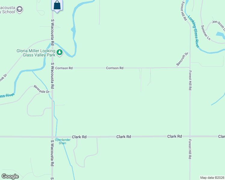 map of restaurants, bars, coffee shops, grocery stores, and more near 8563 Corrison Road in Grand Ledge