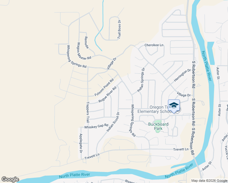 map of restaurants, bars, coffee shops, grocery stores, and more near 6809 Rouge River in Casper