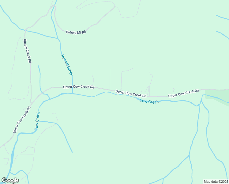 map of restaurants, bars, coffee shops, grocery stores, and more near 3466 Upper Cow Creek Road in Azalea