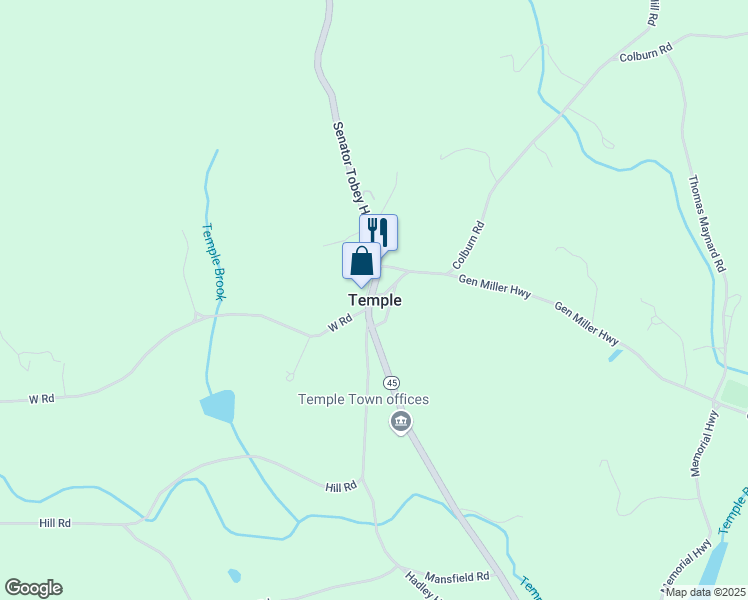 map of restaurants, bars, coffee shops, grocery stores, and more near in Temple