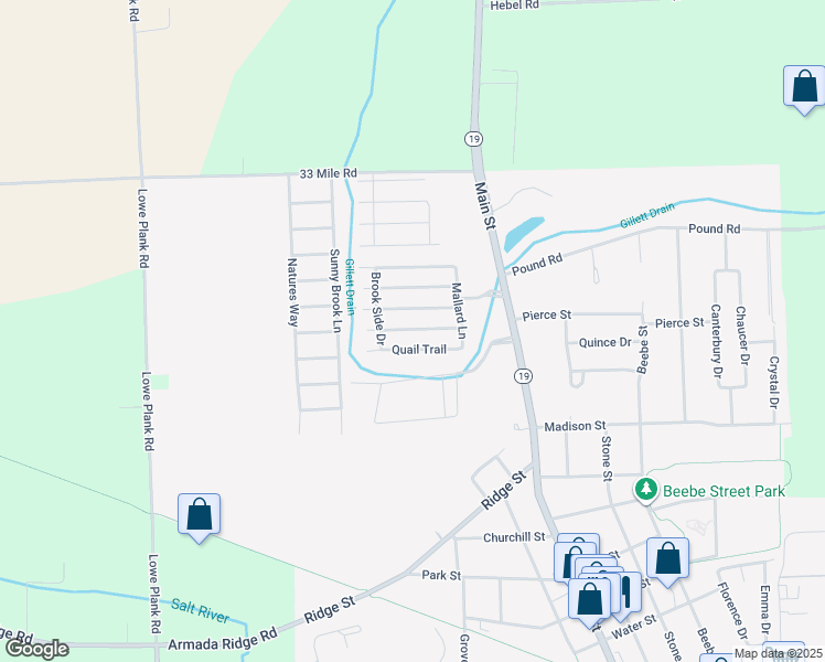 map of restaurants, bars, coffee shops, grocery stores, and more near 34926 Partridge Crossing in Richmond