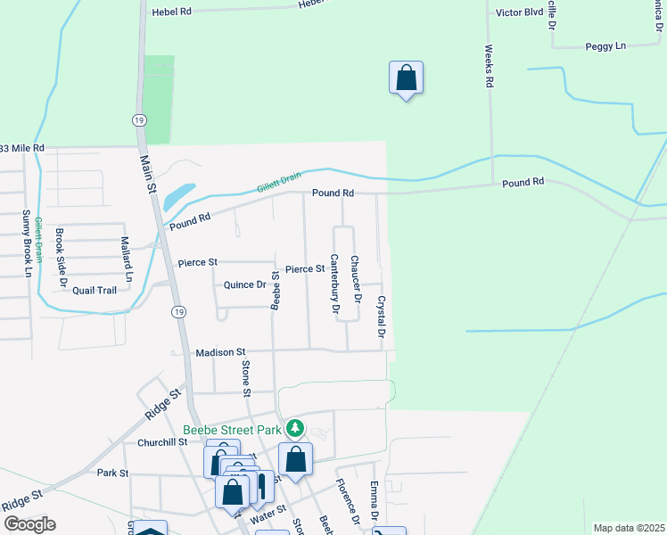 map of restaurants, bars, coffee shops, grocery stores, and more near 36299 Pierce Street in Richmond