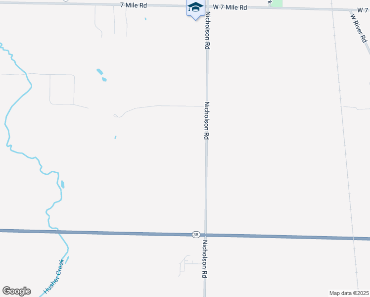 map of restaurants, bars, coffee shops, grocery stores, and more near 7360 Nicholson Road in Caledonia
