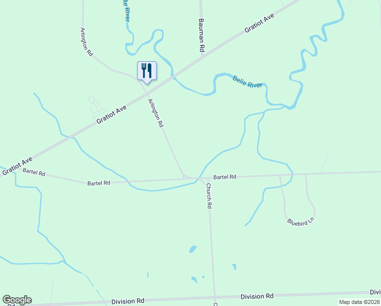 map of restaurants, bars, coffee shops, grocery stores, and more near 2695 Arlington Road in Columbus