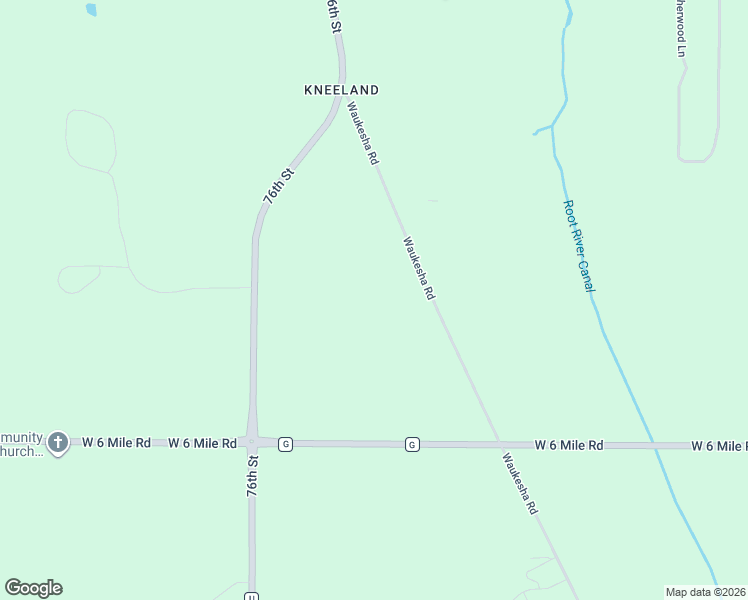 map of restaurants, bars, coffee shops, grocery stores, and more near 1459 Waukesha Road in Caledonia