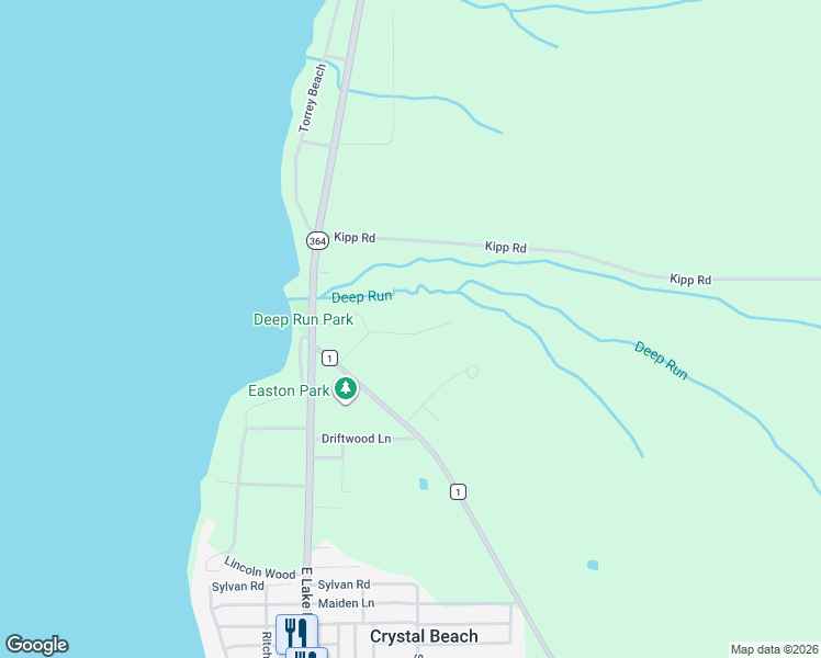 map of restaurants, bars, coffee shops, grocery stores, and more near 4560 Ridge Road in Canandaigua
