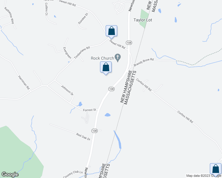 map of restaurants, bars, coffee shops, grocery stores, and more near 71 Newton Road in Plaistow