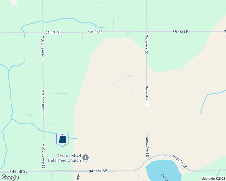 map of restaurants, bars, coffee shops, grocery stores, and more near 7881 Snow Avenue Southeast in Alto