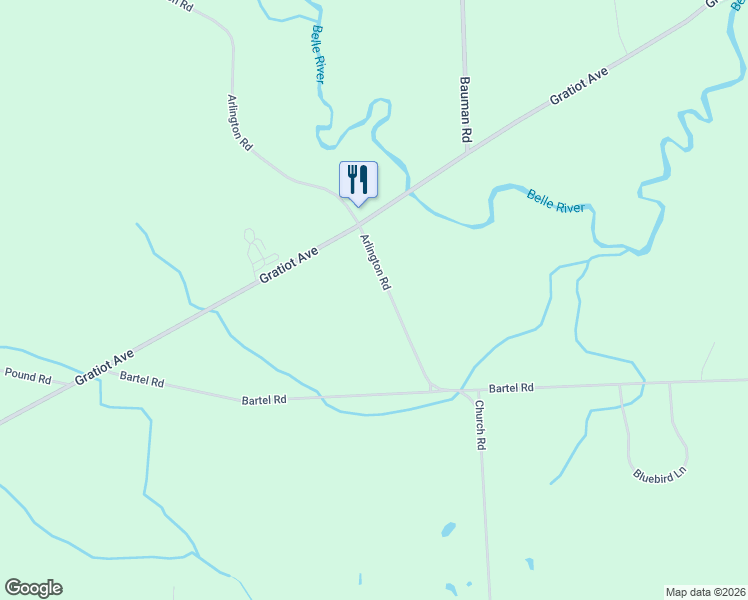 map of restaurants, bars, coffee shops, grocery stores, and more near 2676 Arlington Road in Columbus