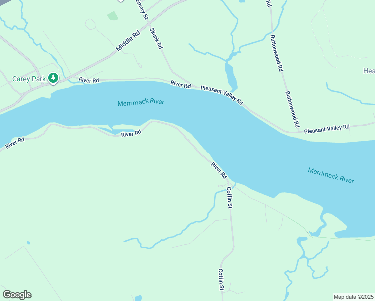 map of restaurants, bars, coffee shops, grocery stores, and more near 215 River Road in West Newbury