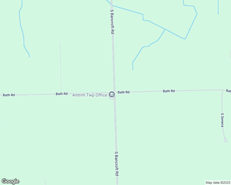 map of restaurants, bars, coffee shops, grocery stores, and more near 4700 Bath Road in Bancroft
