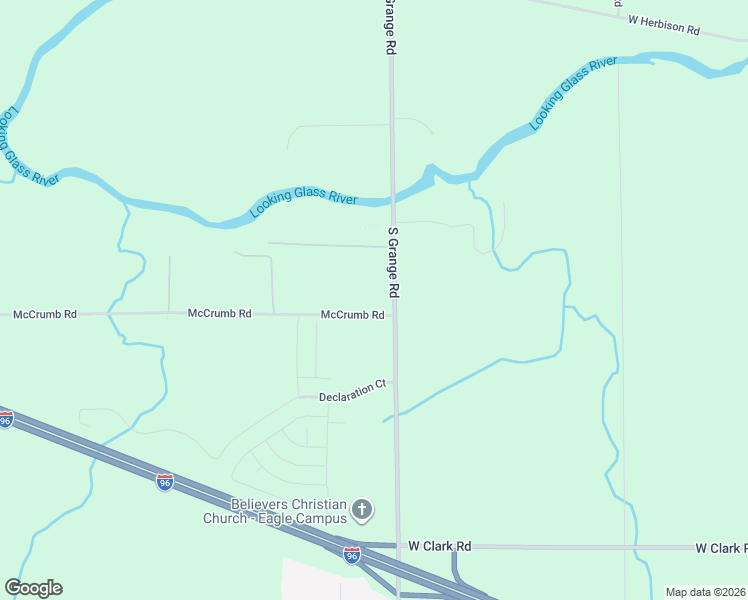 map of restaurants, bars, coffee shops, grocery stores, and more near 13708 South Grange Road in Eagle