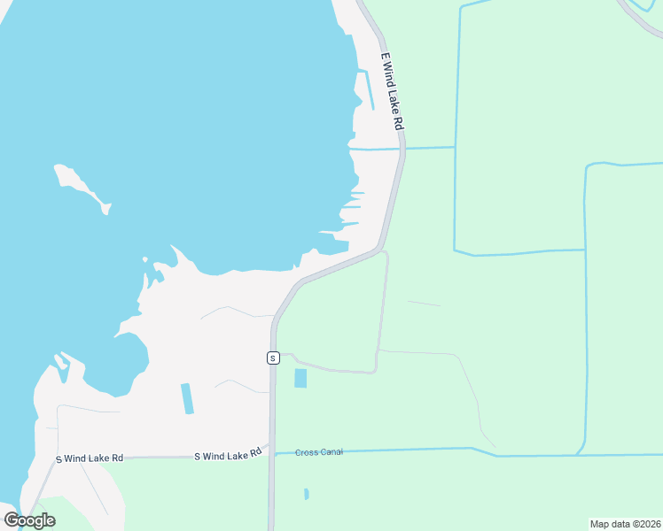 map of restaurants, bars, coffee shops, grocery stores, and more near 7446 East Wind Lake Road in Wind Lake