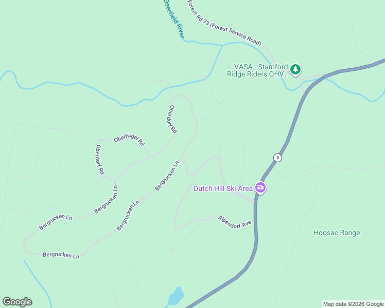 map of restaurants, bars, coffee shops, grocery stores, and more near 144 Oberdorf Road in Readsboro