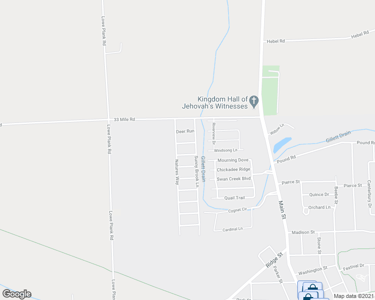map of restaurants, bars, coffee shops, grocery stores, and more near 34624 33 Mile Road in Richmond