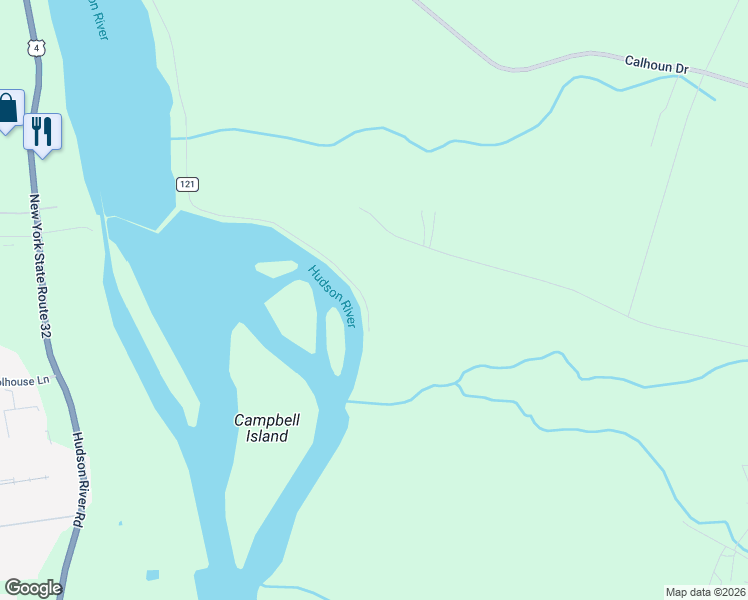 map of restaurants, bars, coffee shops, grocery stores, and more near 2044 River Road in Melrose