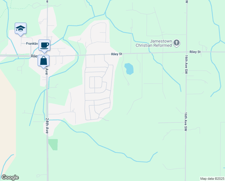 map of restaurants, bars, coffee shops, grocery stores, and more near 2106 Stone Street in Hudsonville