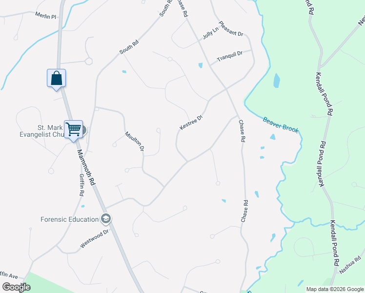 map of restaurants, bars, coffee shops, grocery stores, and more near 21 Kestree Drive in Londonderry