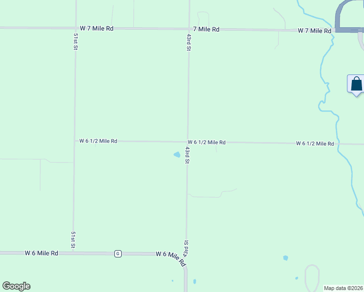 map of restaurants, bars, coffee shops, grocery stores, and more near 4415 West 6 1/2 Mile Road in Caledonia
