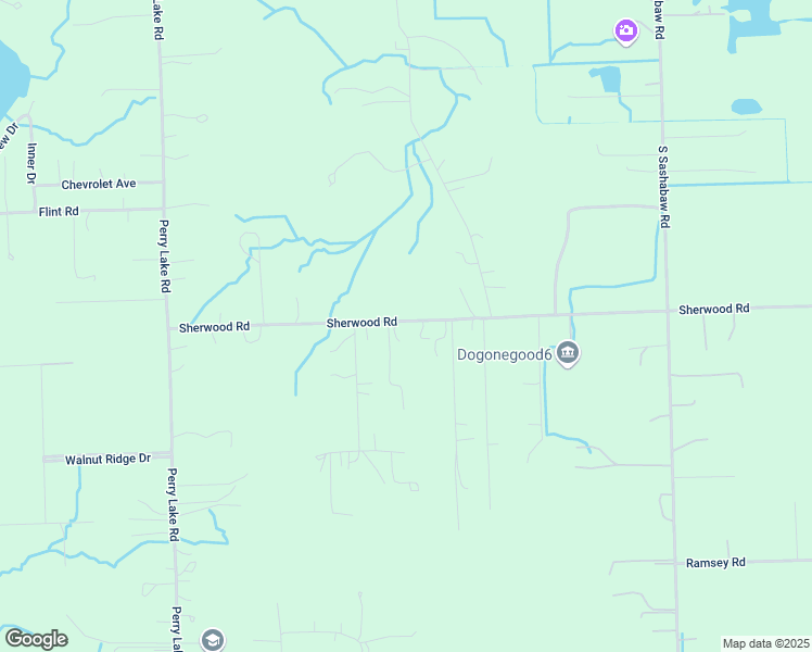 map of restaurants, bars, coffee shops, grocery stores, and more near 3450 Sherwood Road in Brandon Township