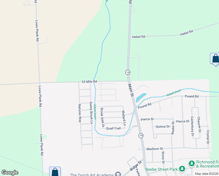 map of restaurants, bars, coffee shops, grocery stores, and more near 34944 Maplewood Lane in Richmond