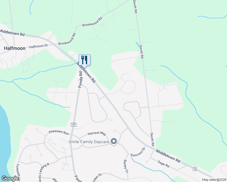 map of restaurants, bars, coffee shops, grocery stores, and more near 3A Birch Glen Drive in Waterford