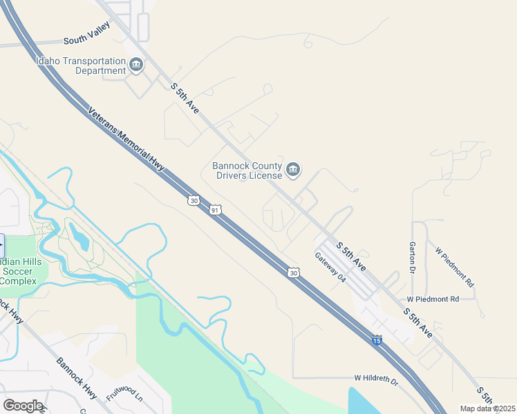 map of restaurants, bars, coffee shops, grocery stores, and more near 4783 South 5th Avenue in Pocatello