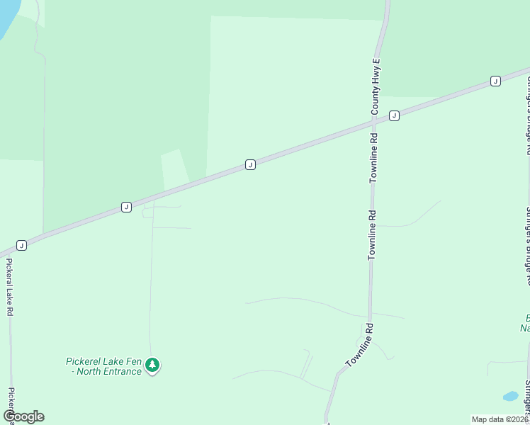 map of restaurants, bars, coffee shops, grocery stores, and more near W2581 County Road J in East Troy