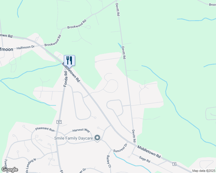 map of restaurants, bars, coffee shops, grocery stores, and more near 14n Birch Glen Drive in Waterford