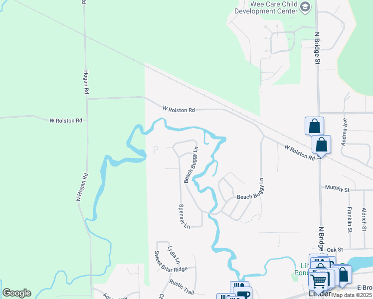 map of restaurants, bars, coffee shops, grocery stores, and more near 853 Clark Lane in Linden