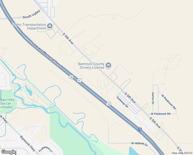 map of restaurants, bars, coffee shops, grocery stores, and more near 4783 South 5th Avenue in Pocatello