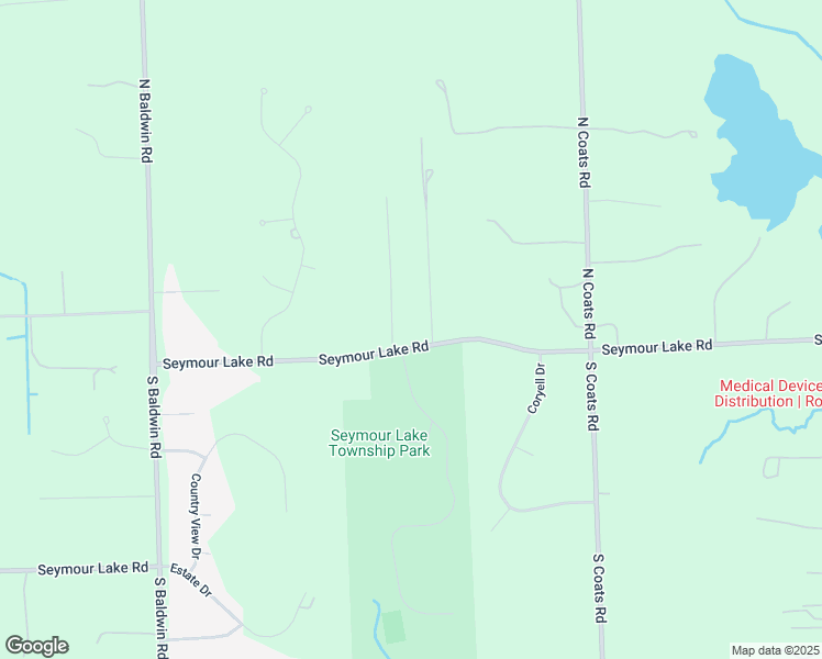 map of restaurants, bars, coffee shops, grocery stores, and more near 2710 Seymour Lake Road in Oxford