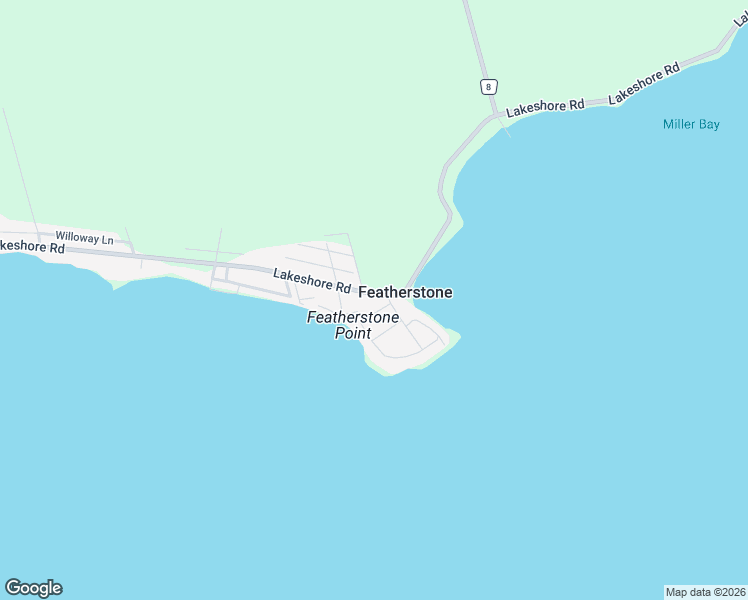 map of restaurants, bars, coffee shops, grocery stores, and more near 1 Beach Road in Haldimand County