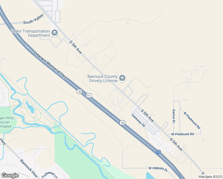 map of restaurants, bars, coffee shops, grocery stores, and more near 4783 South 5th Avenue in Pocatello