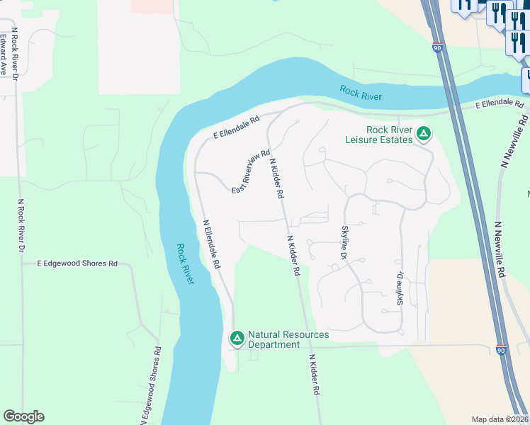 map of restaurants, bars, coffee shops, grocery stores, and more near 380 East Riverdale in Edgerton