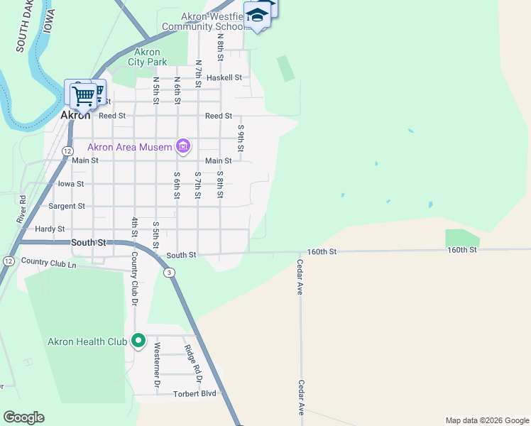 map of restaurants, bars, coffee shops, grocery stores, and more near 999 Hardy Street in Akron