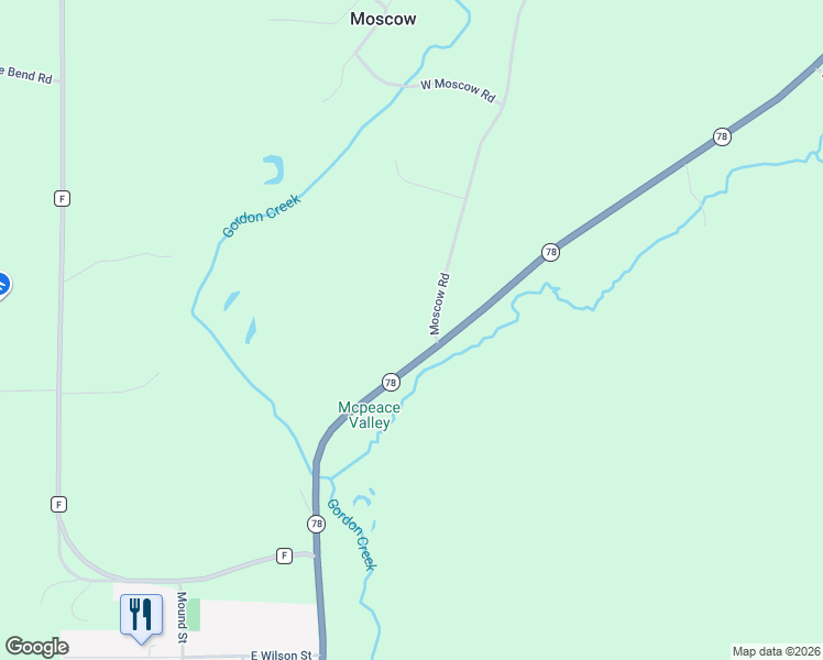 map of restaurants, bars, coffee shops, grocery stores, and more near 111 West Wilson Street in Blanchardville