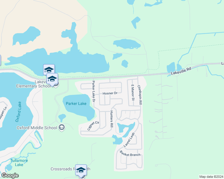 map of restaurants, bars, coffee shops, grocery stores, and more near 58 Dunlap Circle in Oakland County