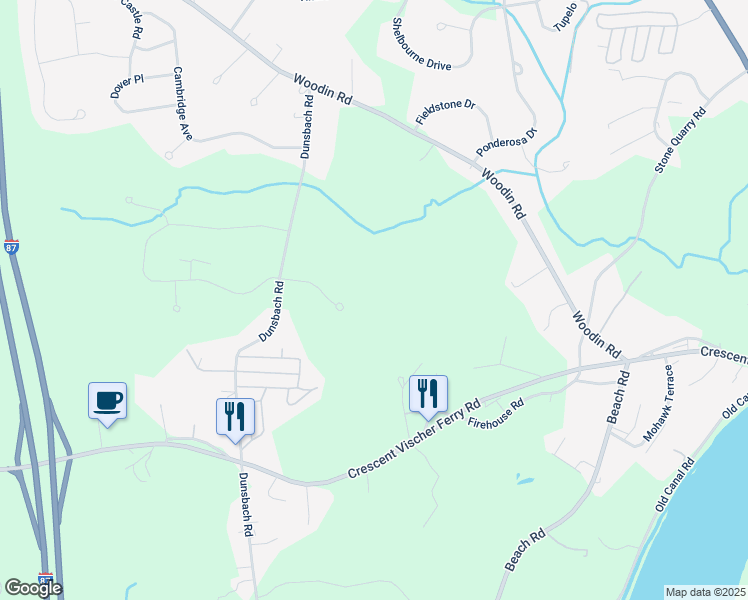 map of restaurants, bars, coffee shops, grocery stores, and more near 5 Red Maple Lane in Saratoga County