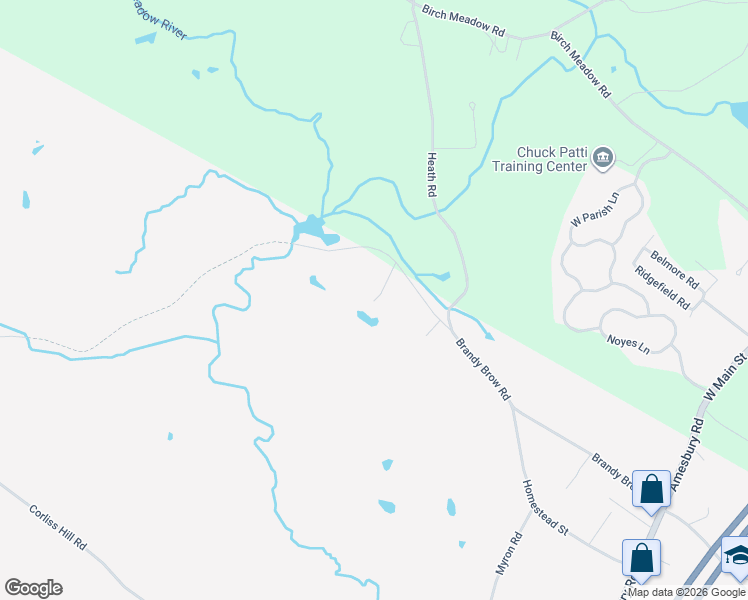 map of restaurants, bars, coffee shops, grocery stores, and more near 4 East Meadow Drive in Haverhill