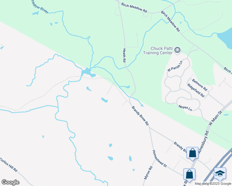 map of restaurants, bars, coffee shops, grocery stores, and more near 254 Brandy Brow Road in Haverhill