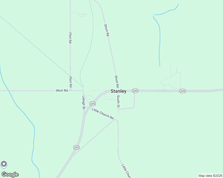 map of restaurants, bars, coffee shops, grocery stores, and more near 2104 New York 245 in Stanley