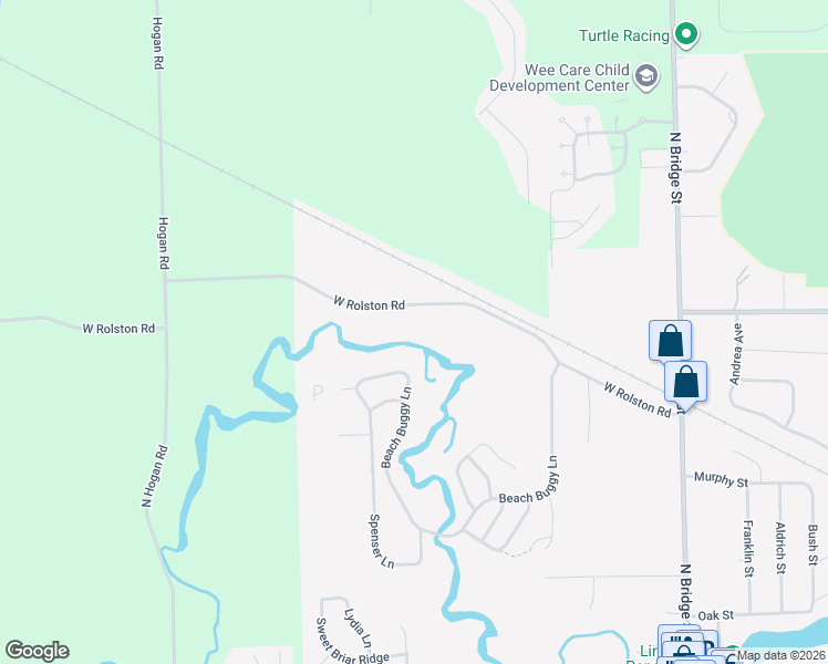 map of restaurants, bars, coffee shops, grocery stores, and more near 1559 West Rolston Road in Linden
