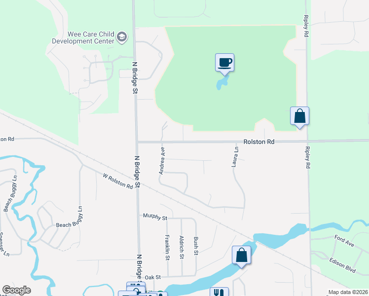 map of restaurants, bars, coffee shops, grocery stores, and more near 171 Kathy Circle in Linden