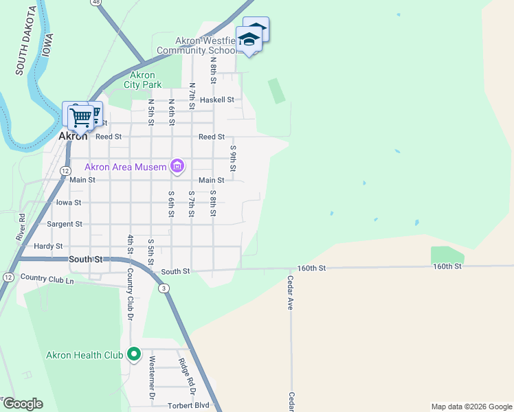map of restaurants, bars, coffee shops, grocery stores, and more near 999 Hardy Street in Akron