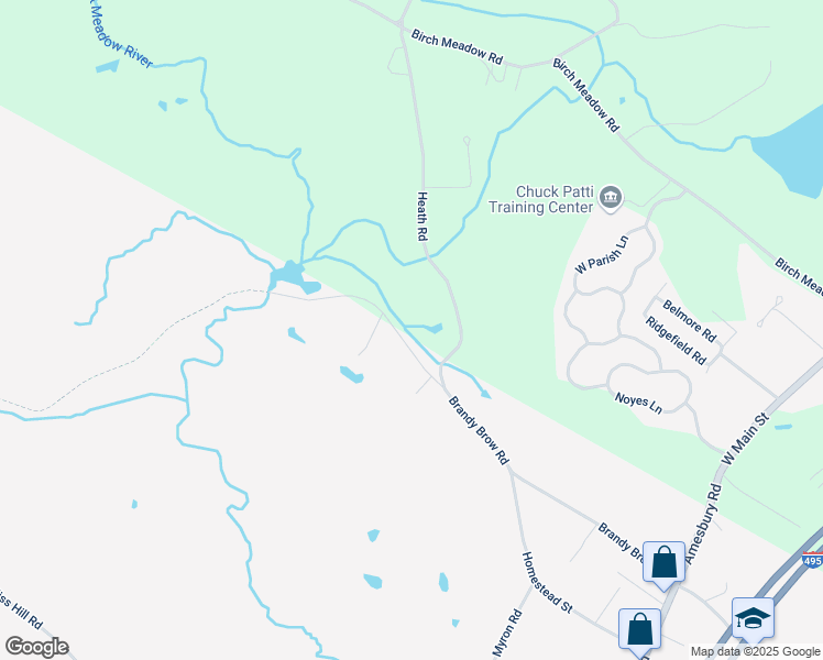 map of restaurants, bars, coffee shops, grocery stores, and more near 254 Brandy Brow Road in Haverhill