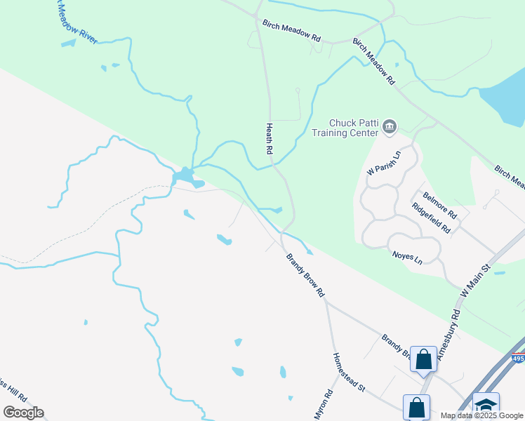 map of restaurants, bars, coffee shops, grocery stores, and more near 254 Brandy Brow Road in Haverhill