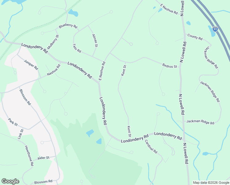map of restaurants, bars, coffee shops, grocery stores, and more near 46 Londonderry Road in Windham