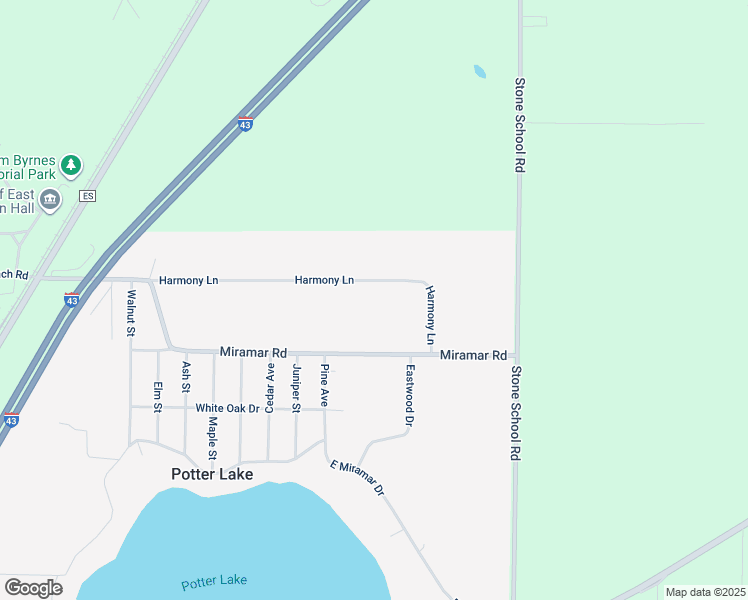 map of restaurants, bars, coffee shops, grocery stores, and more near W801 Harmony Ln in East Troy