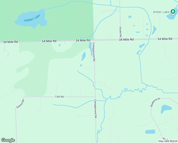 map of restaurants, bars, coffee shops, grocery stores, and more near 72061 Campground Road in Macomb County